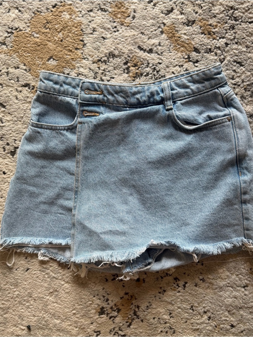 Zara Light Blue Denim Skort